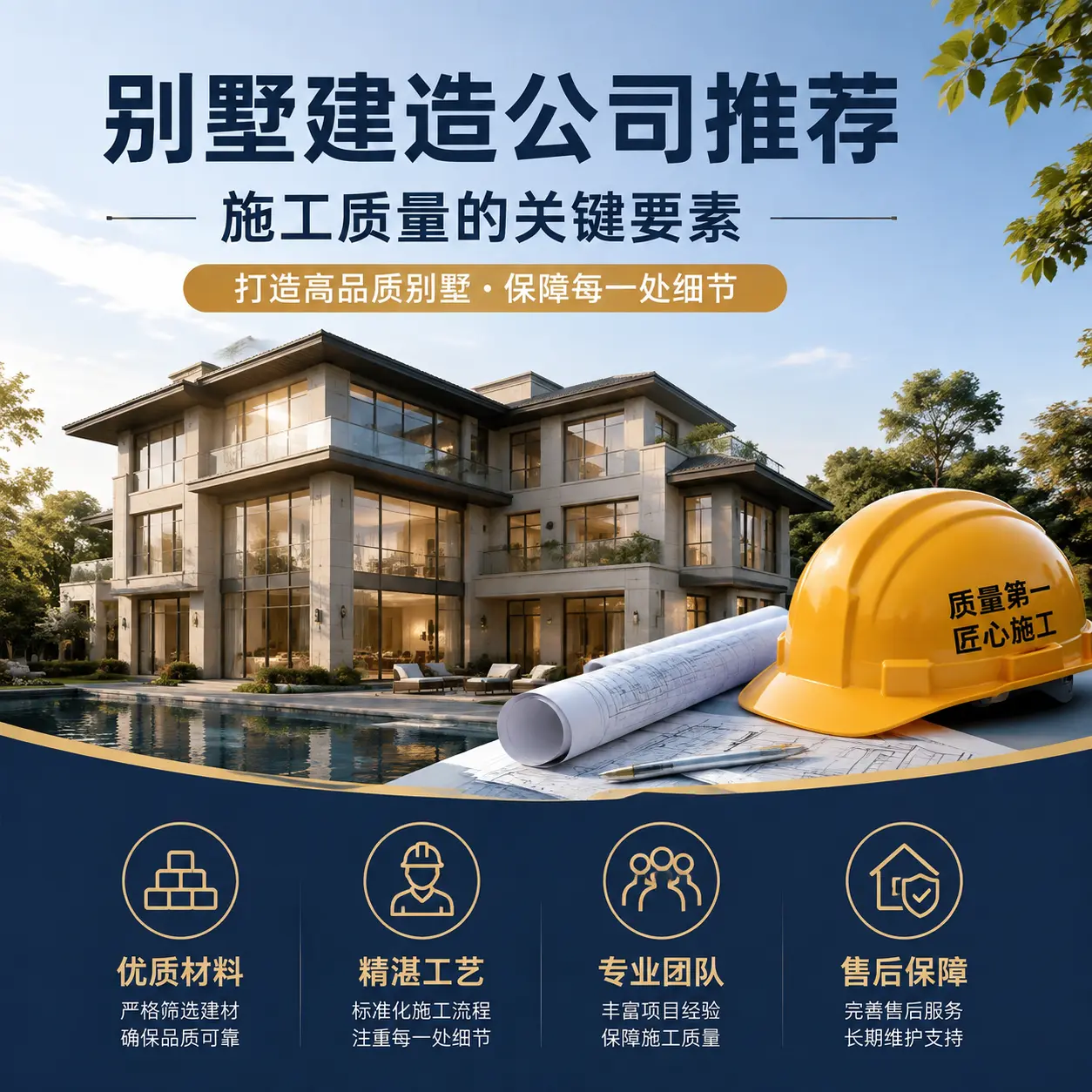 别墅建造公司推荐： 德江 施工质量的关键要素