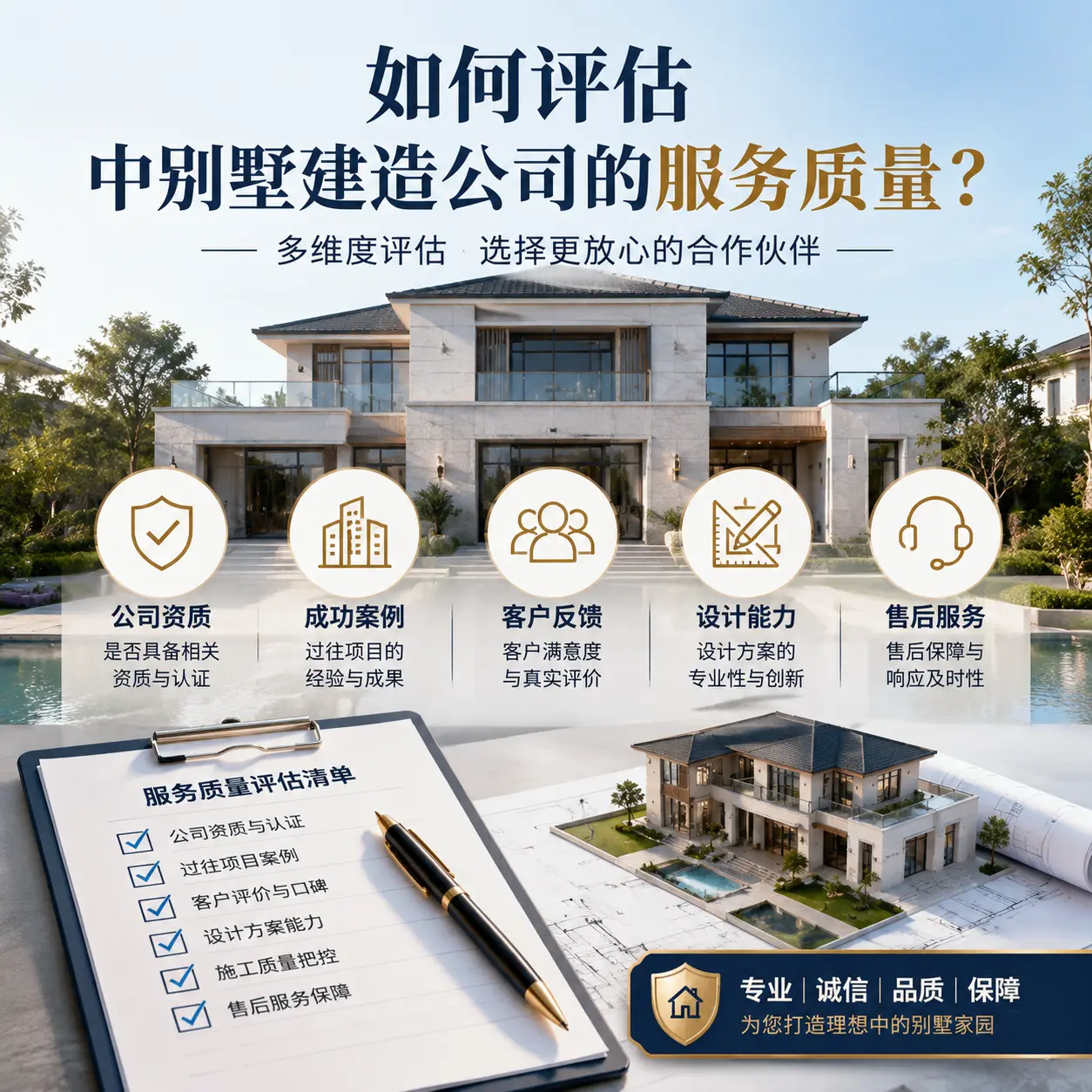 如何评估 德江 中别墅建造公司的服务质量？