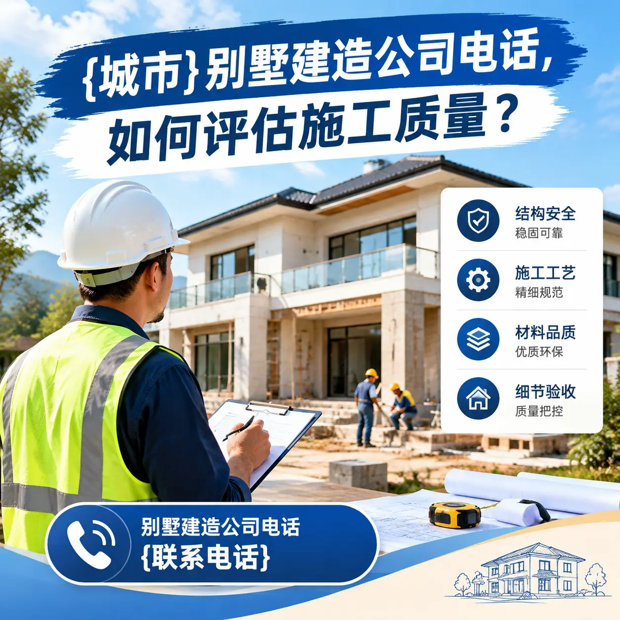 德江别墅建造公司电话，如何评估施工质量？